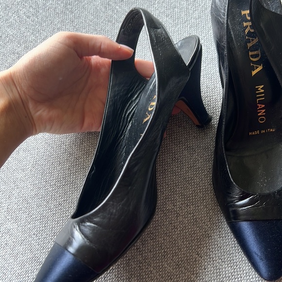 Prada Satin Toe Kitten Heels - Picture 5 of 7